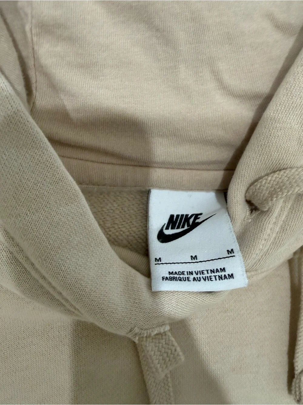 Nike Beige/Tan Hooded Pullover Sweatshirt